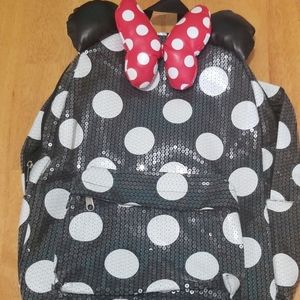 DISNEY Minnie Mouse Sequin Polka Dot Backpack